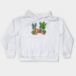 Plant Interior illustration 2 Kids Hoodie